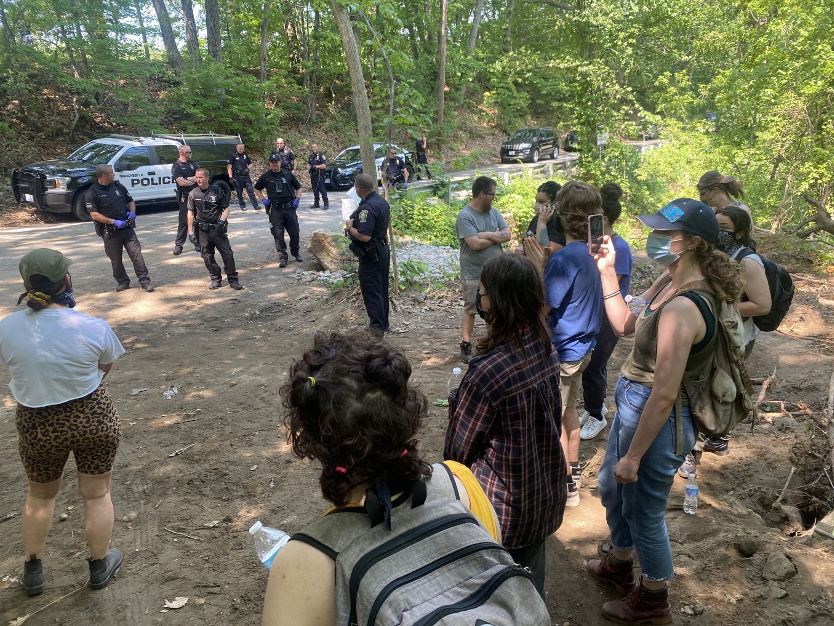 Police and community activists